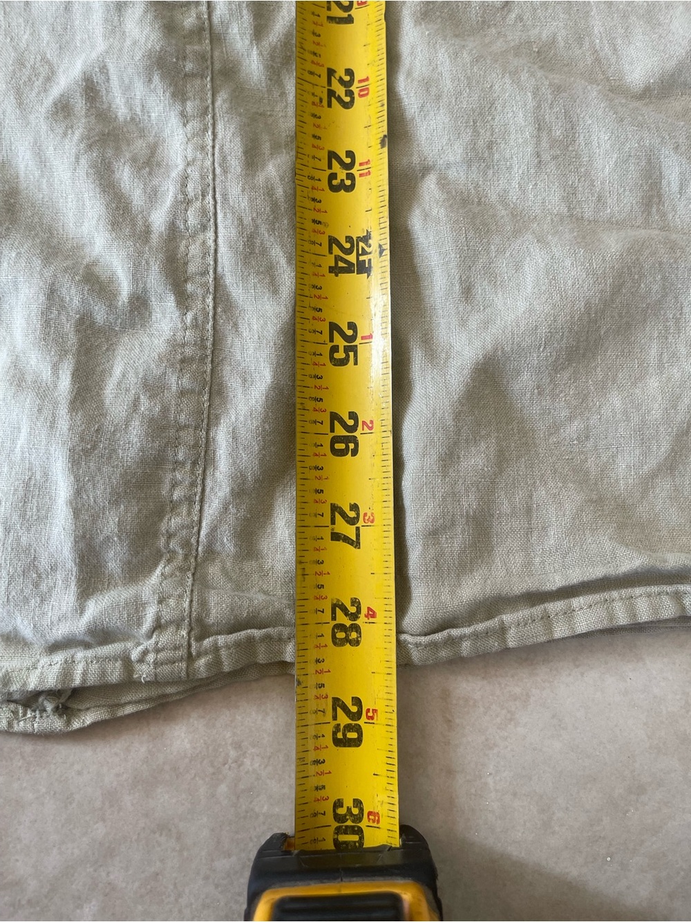 Cherokee Light Sage Drawstring 100% Linen Midi Skirt - Picture 5 of 5